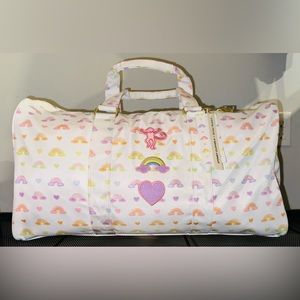 Roller Rabbit X Stoney Clover Lane Chasing Rainbows Patched Duffle Bag LTD